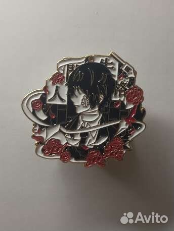Металлический значок бсд/ бродячие псы/ дазай