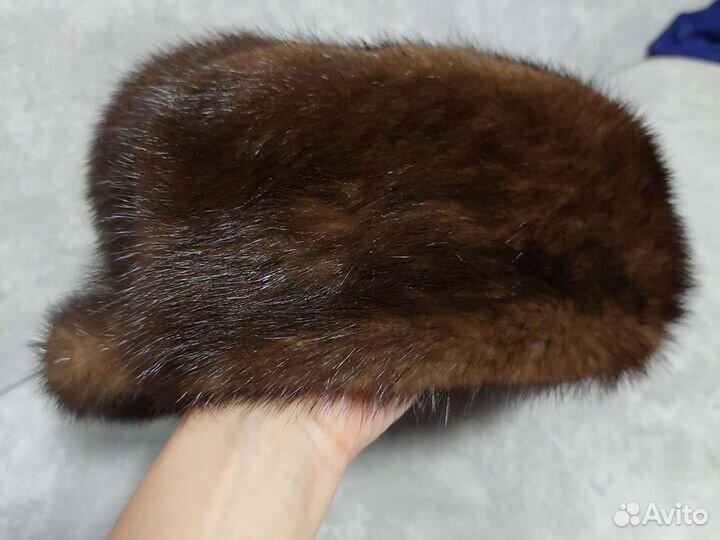 Норковая мужская кепка