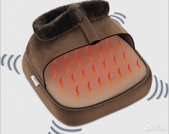 Вибро массажер грелка для ног 2в1 новый