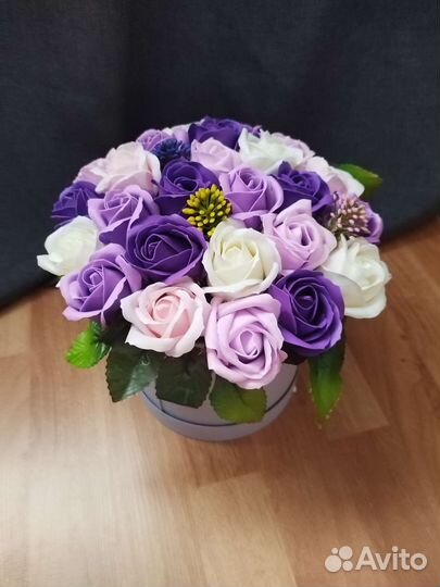 Розы мыльные, подарок на любое торжество