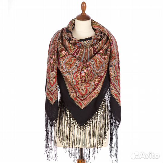 Павловопосадский платок шаль Волшебница-18