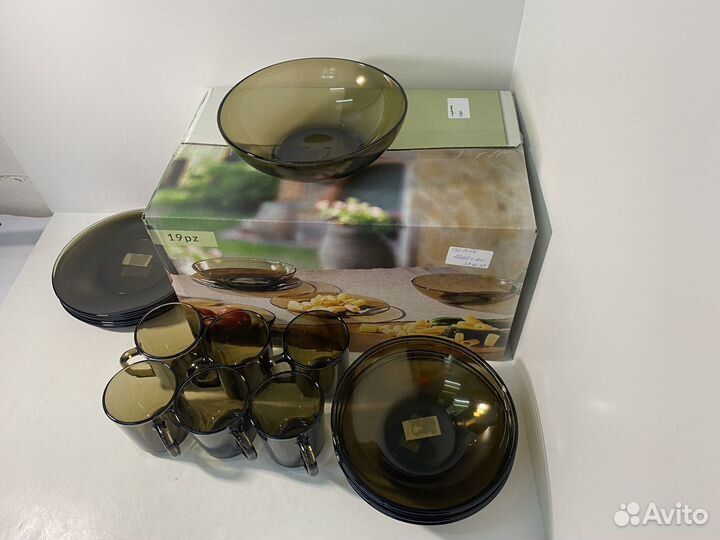 Столовый сервиз glass INK Сервиз столовый Basilico