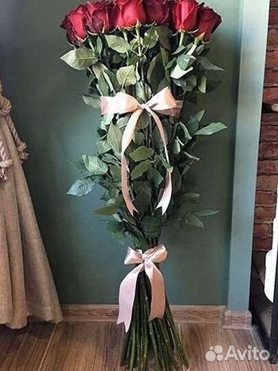 Высокие розы 150 160 170 180 190см доставка Москва