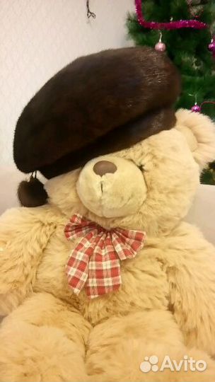 Норковый берет, норковая ушанка