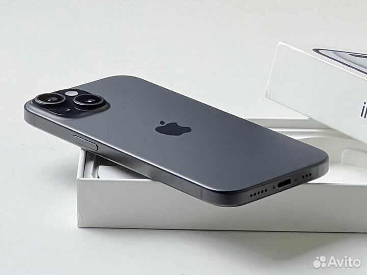 iPhone 15, 128гб, Чёрный, Dual SIM, АКБ 91%