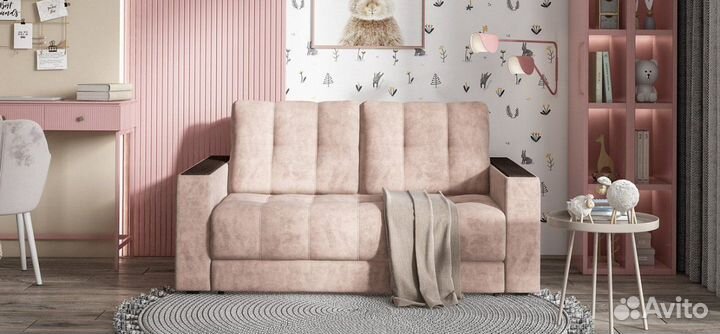 Диван boss Compact Велюр Royal пион