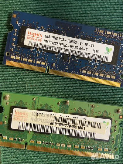 Оперативная память 1gb 10600s и 1gd 6400s
