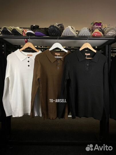 Поло с длинным рукавами old money