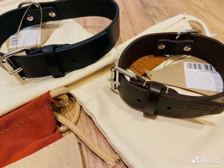 Кожаный ошейник для собак