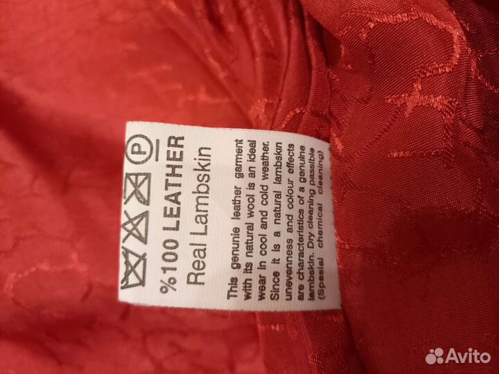 Куртка пиджак кожаная женская размер M