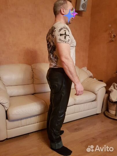 Мото штаны кожаные мужские dainese