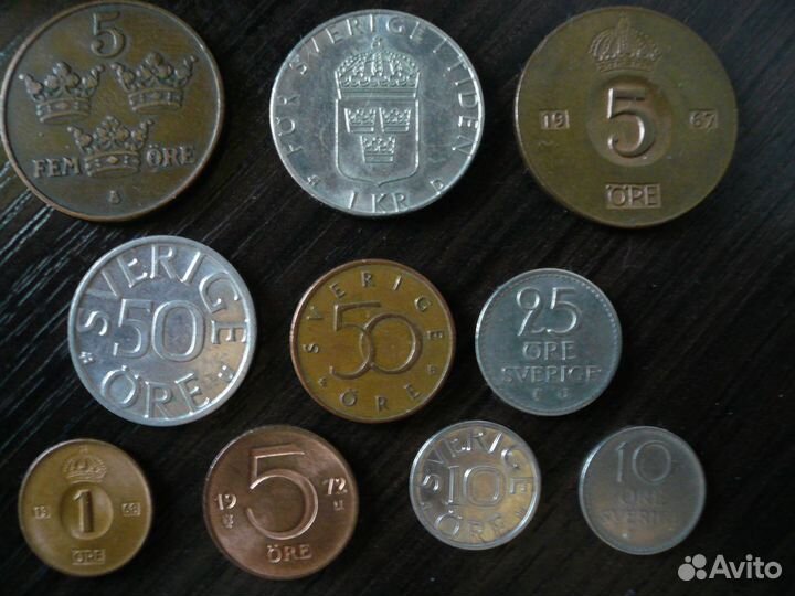 Монеты Швеции (наборы)