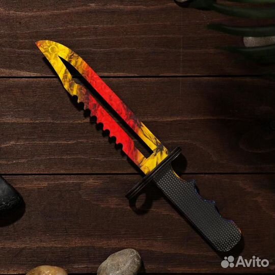 Деревянный штык нож М9. Мраморный градиент