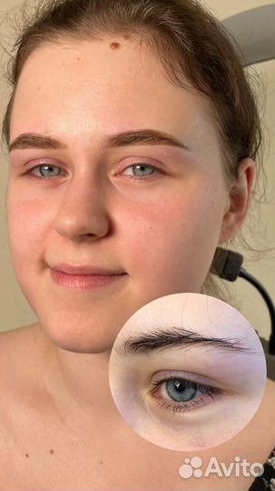 Модели на окрашивание бровей