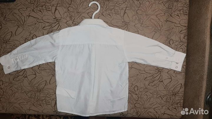 Белая рубашка на мальчика 92