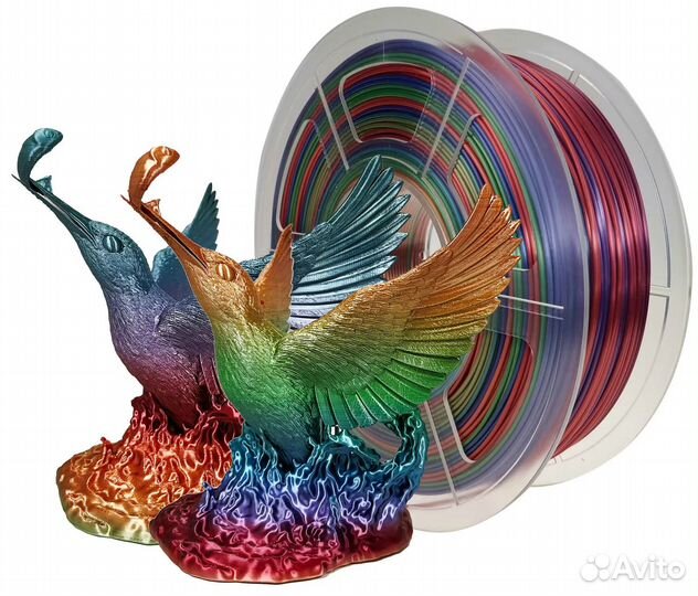 PLA Multicolor Gradient пластик Wan plast многоцв