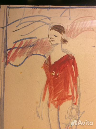 Картина. Портрет гимнастки Турищевой. Аристова И.Ф