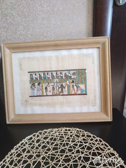 Картина на папирусе из Египта