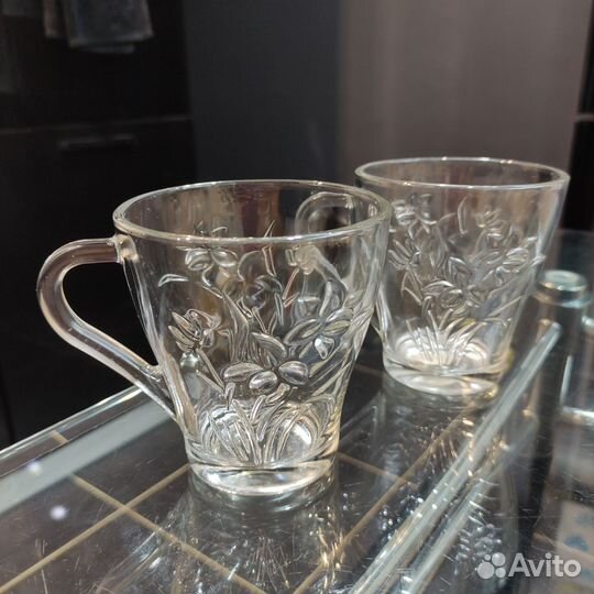 Кружка стеклянная 2шт