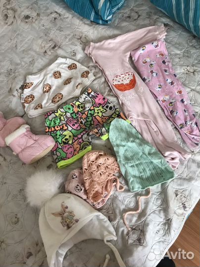 Вещи пакетом на девочку 62-68,74-80