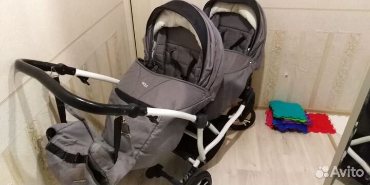 Коляска для двойни bebetto 42 (3 в 1)