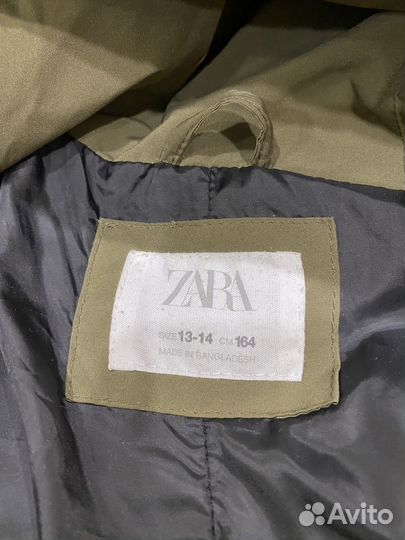 Пуховик для подростка р.164 zara (оригинал)