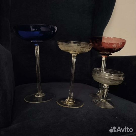 Антикварные креманки и конфетницы Мальцов Чехия