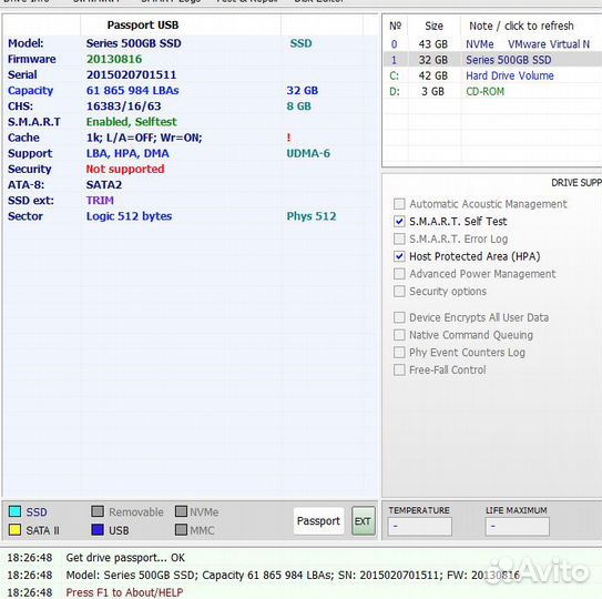 Жесткий диск ssd для ноутбука 32 Гб
