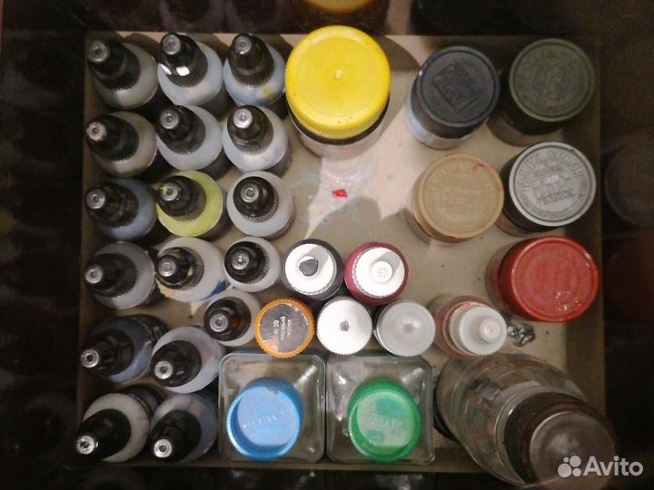 Б/у Химия и краски для сборных моделей