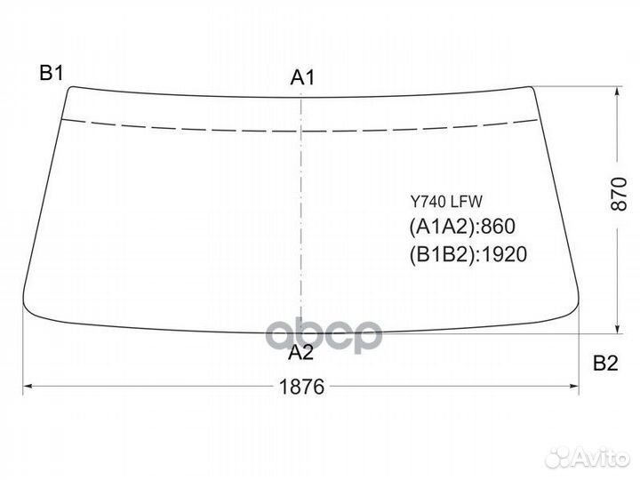 Стекло лобовое Hino Ranger 86-98 Y740 LFW XYG