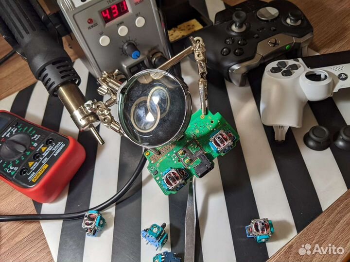 Ремонт геймпадов / Чистка и профилактика консолей