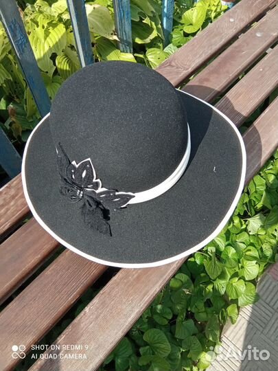Шляпа женская черная