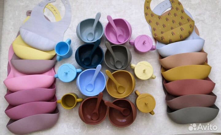 Детская силиконовая посуда