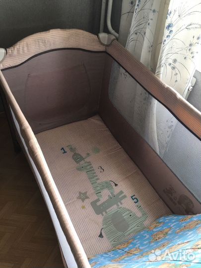Кровать манеж с матрасом