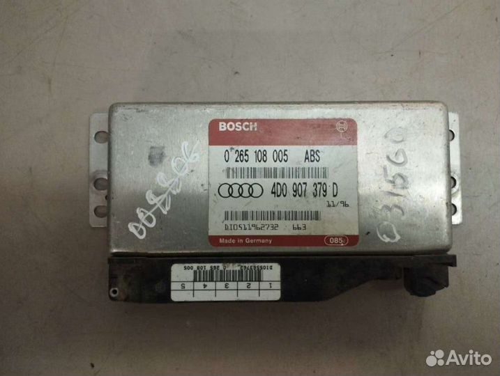 Блок управления abs audi a6 c4 1.6 0265108005. 4d0907379d