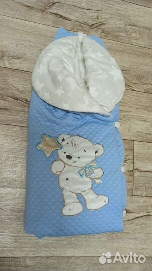 Конверт-одеялко на выписку для мальчика