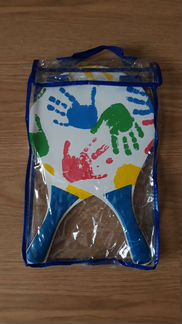 Набор для пляжного бадминтона с деревянными ракетк