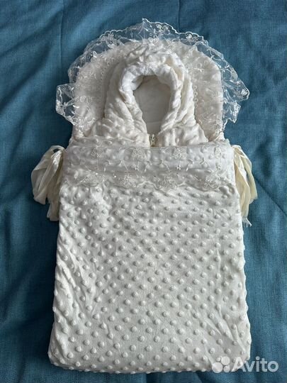 Конверт + кокон на выписку теплый