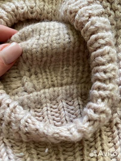 Шапка-шлем, варежки, носки на зиму р46-48