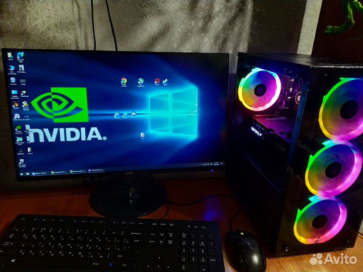 Мощный, красивый игровой компьютер с RTX 3060 12GB
