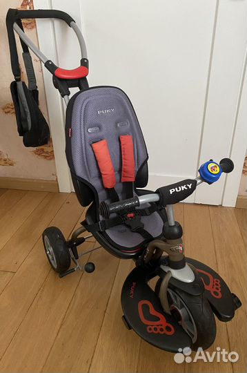 Трехколесный велосипед puky CAT Creety серебристый