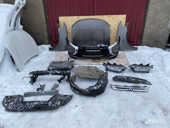 Ноускат передняя часть Митсубиси Аутлендер 3