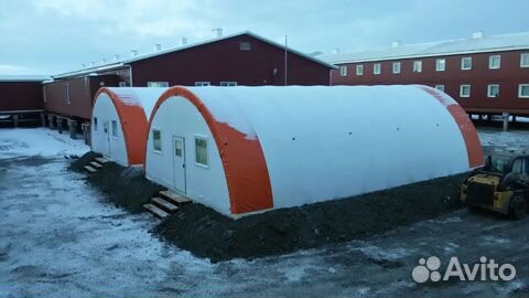 Ангар для тяжёлой техники 18*40 м и арктический мо