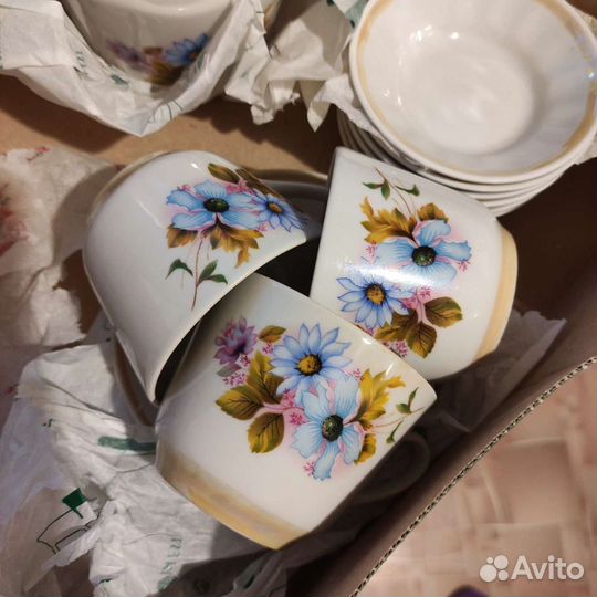 Кофейный сервиз фарфор Добрушский фарфоровый завод