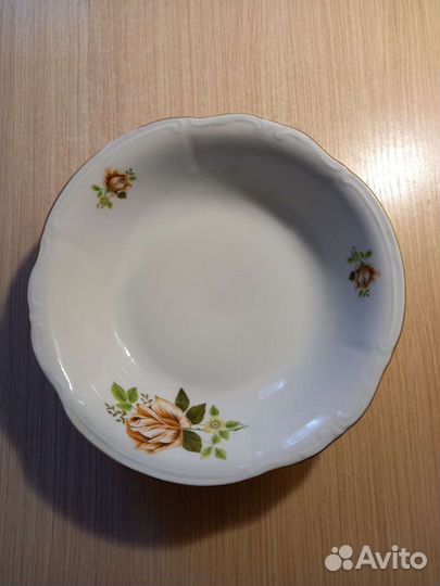 Блюдо фарфор/хрусталь СССР. 8 шт