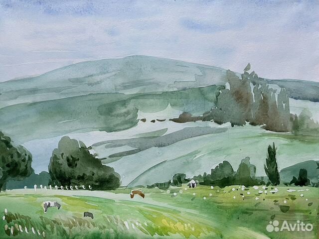 Акварельный пейзаж