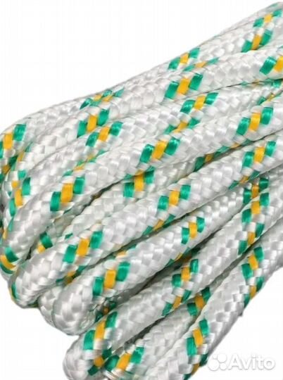 Веревка фал полипропиленовый 24 прядный 10мм 10м