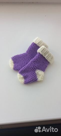 Носочки детские вязаные