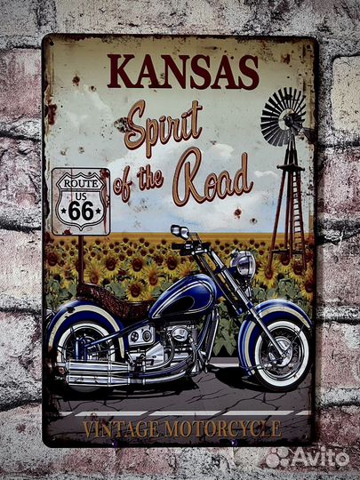 Декор на стену Kansas Spirit of the Road