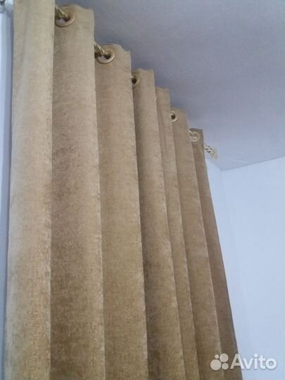 Штор Grand (Золотой) +24 кольца в подарок